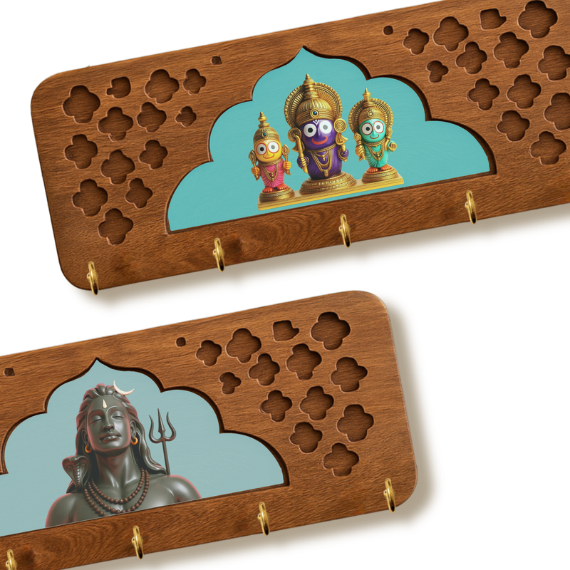 Jharokha Wooden Keyholders