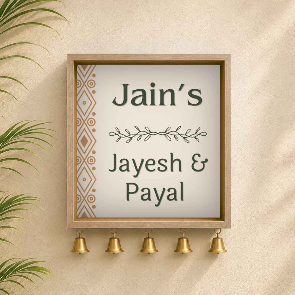 Craftpur Wooden Customized Name Plate