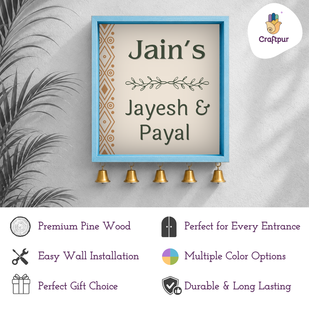Craftpur Wooden Customized Name Plate