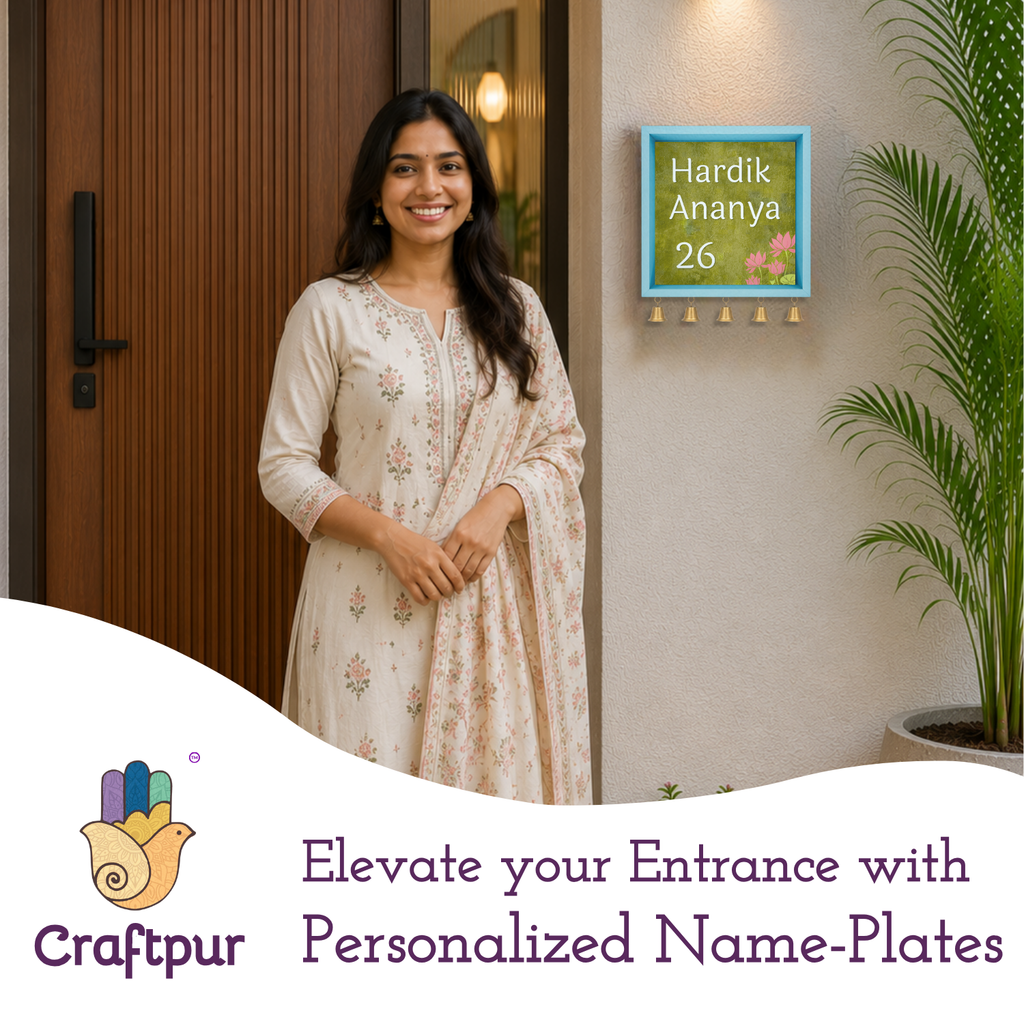 Craftpur Wooden Customized Name Plate