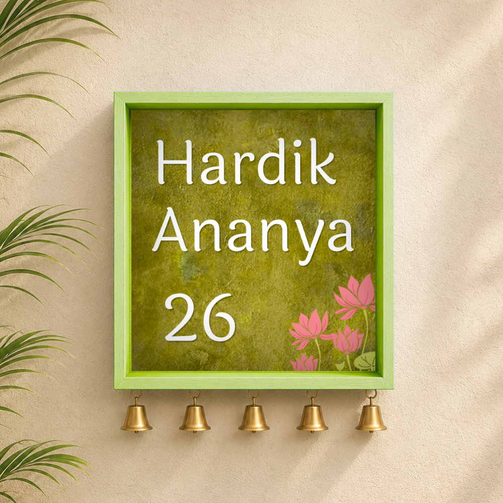 Craftpur Customized Wooden Name Plate