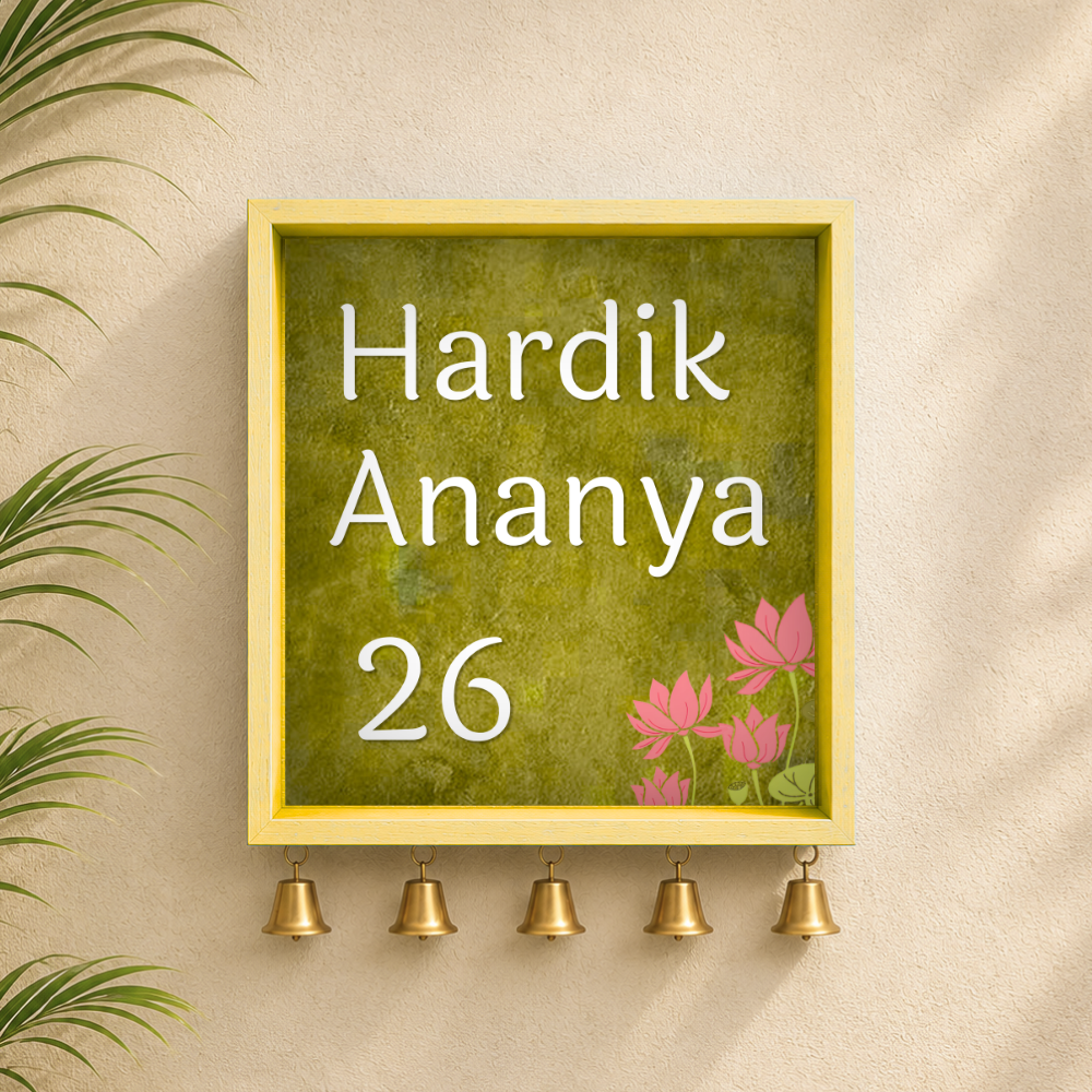 Craftpur Customized Wooden Name Plate