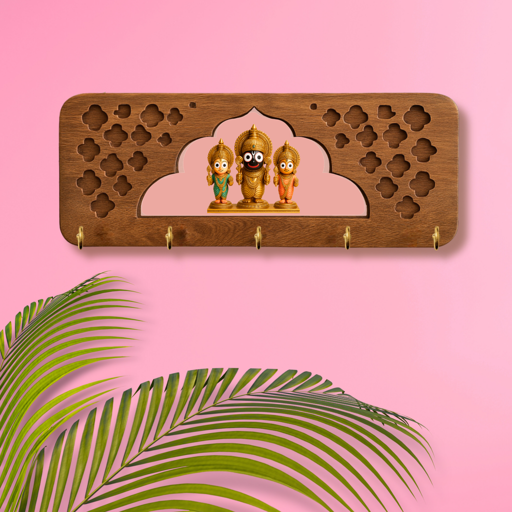 Jagannath Ji Wooden Key Holder