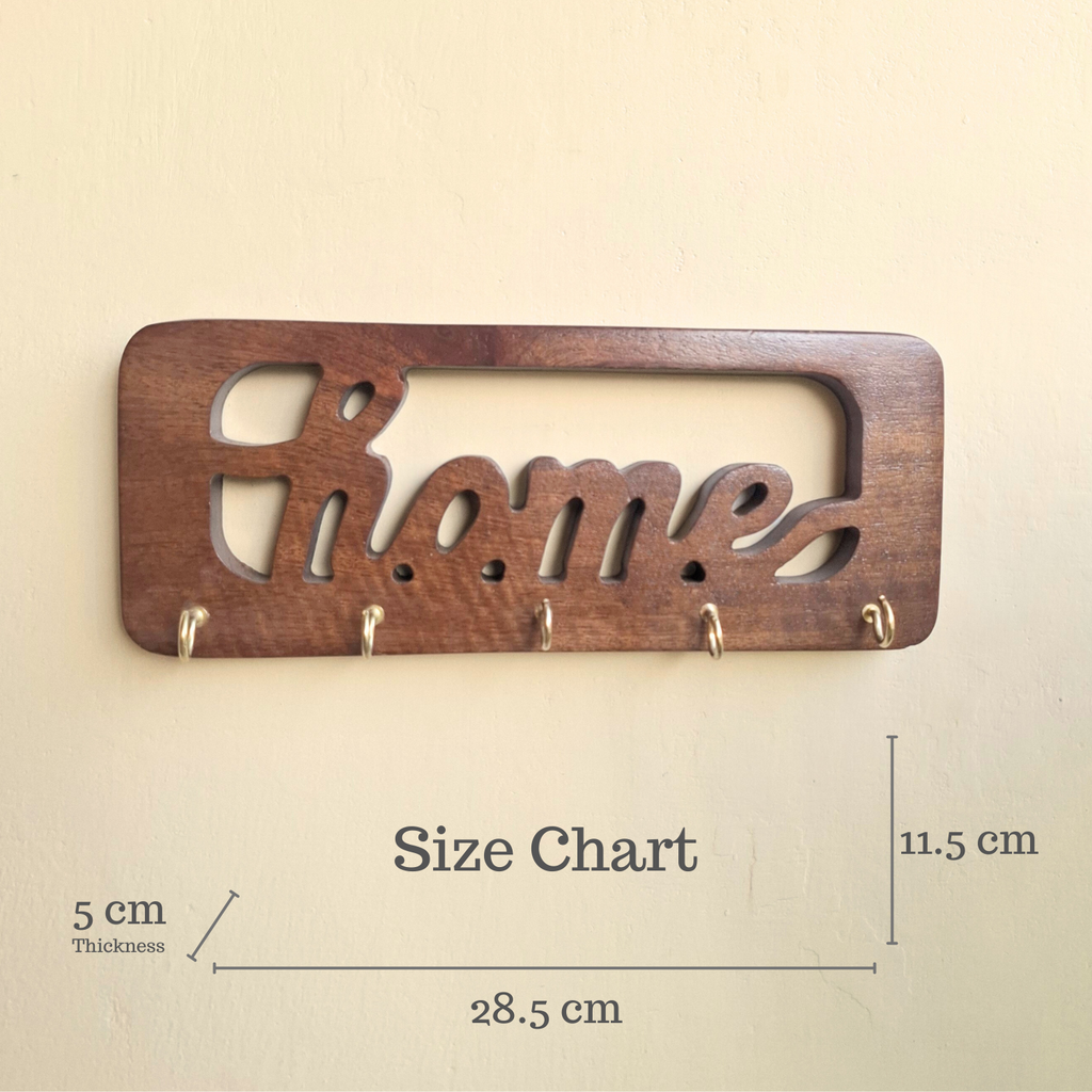 Home Solid Wood Keyholder