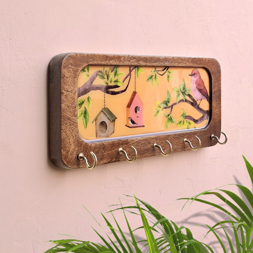 Bird Wooden Keyholder