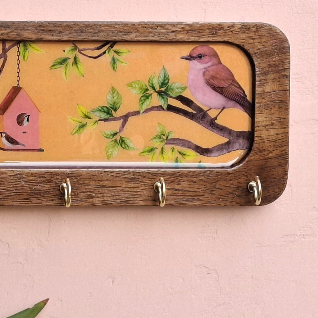 Bird Wooden Keyholder