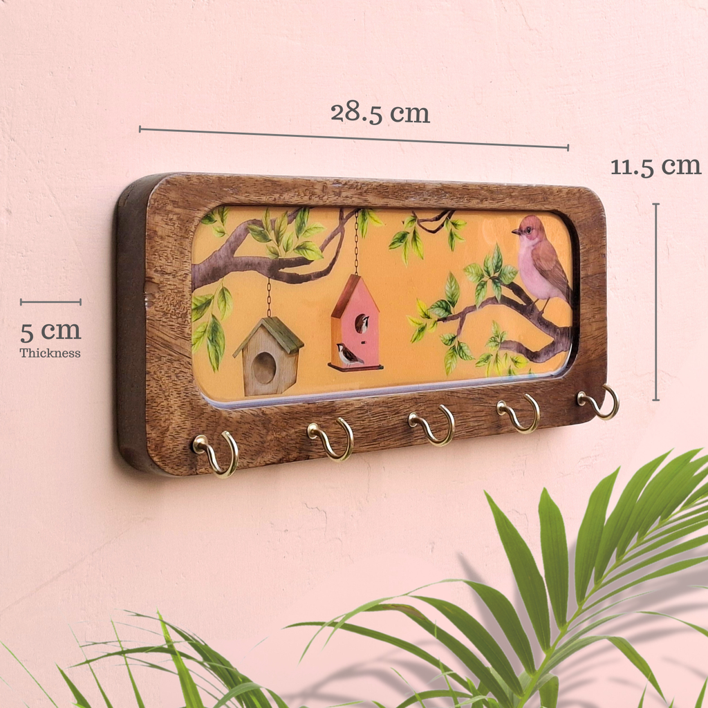 Bird Wooden Keyholder