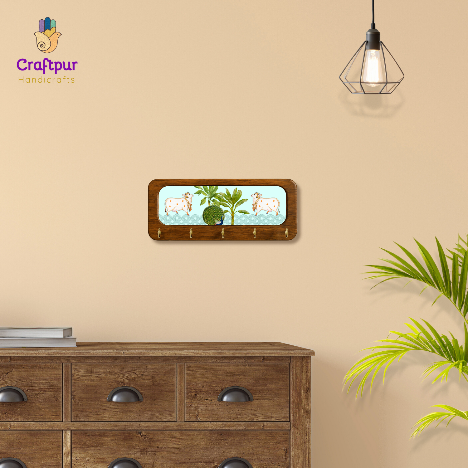 Beautiful Cow Keyholder