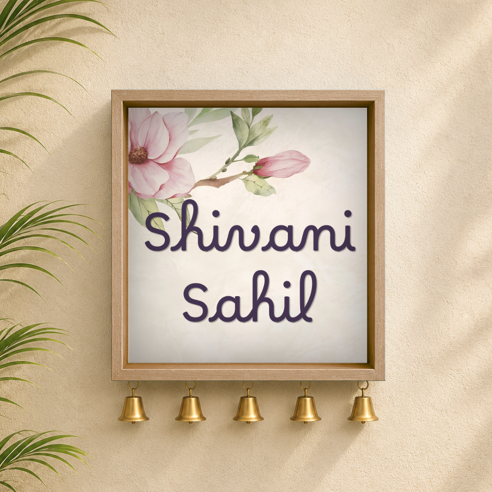 Craftpur Customized Wooden Name Plate