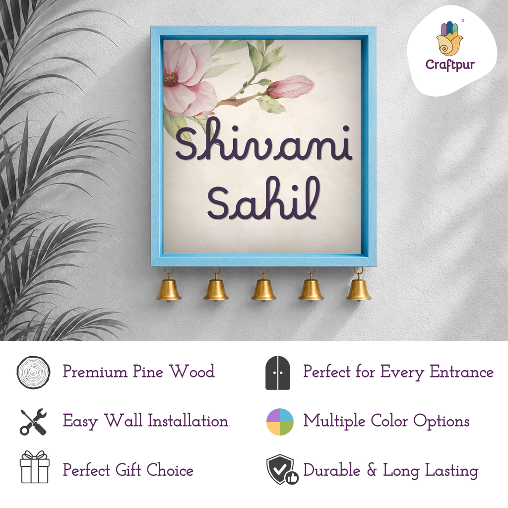 Craftpur Customized Wooden Name Plate