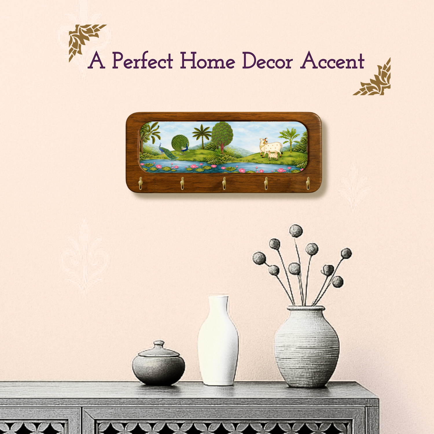 Beautifull Garden, Wooden Keyholder