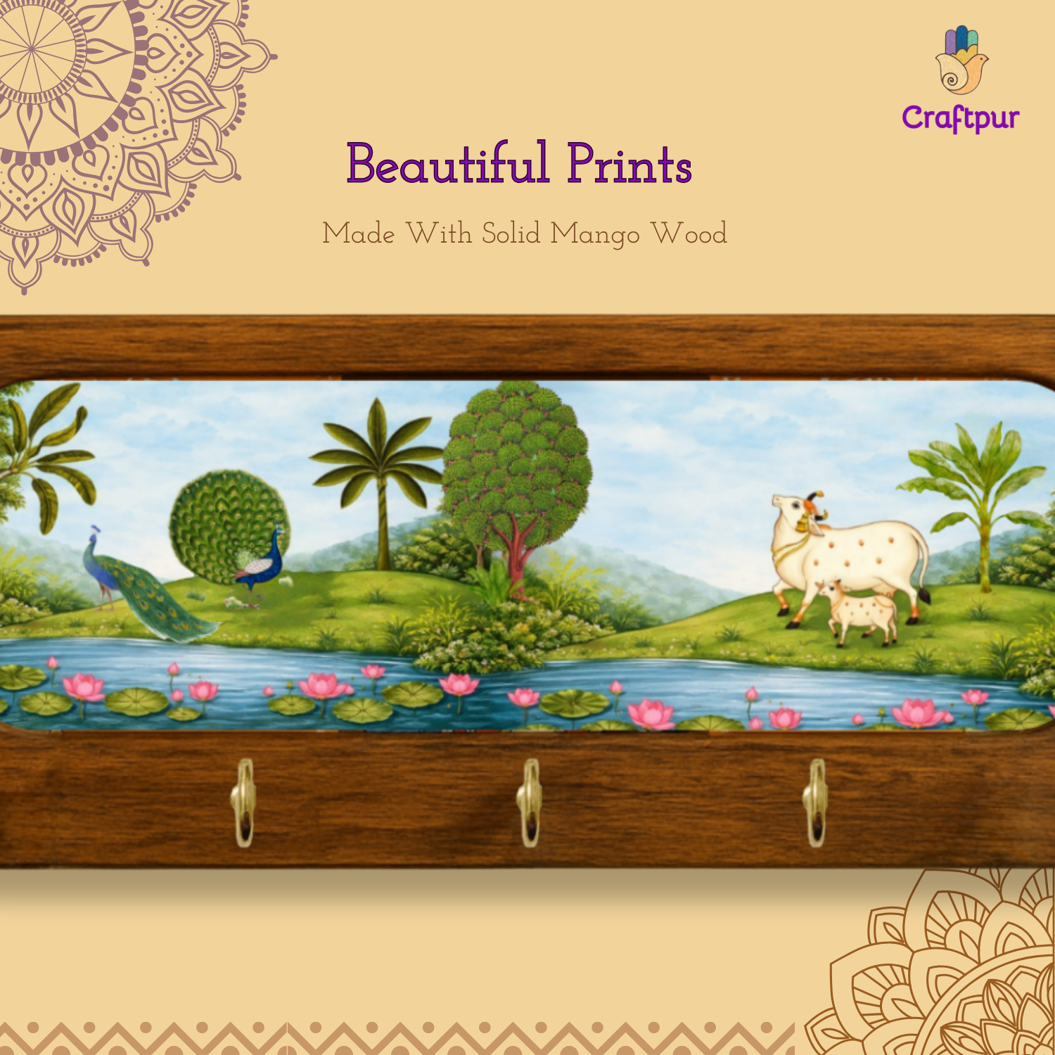 Beautifull Garden, Wooden Keyholder
