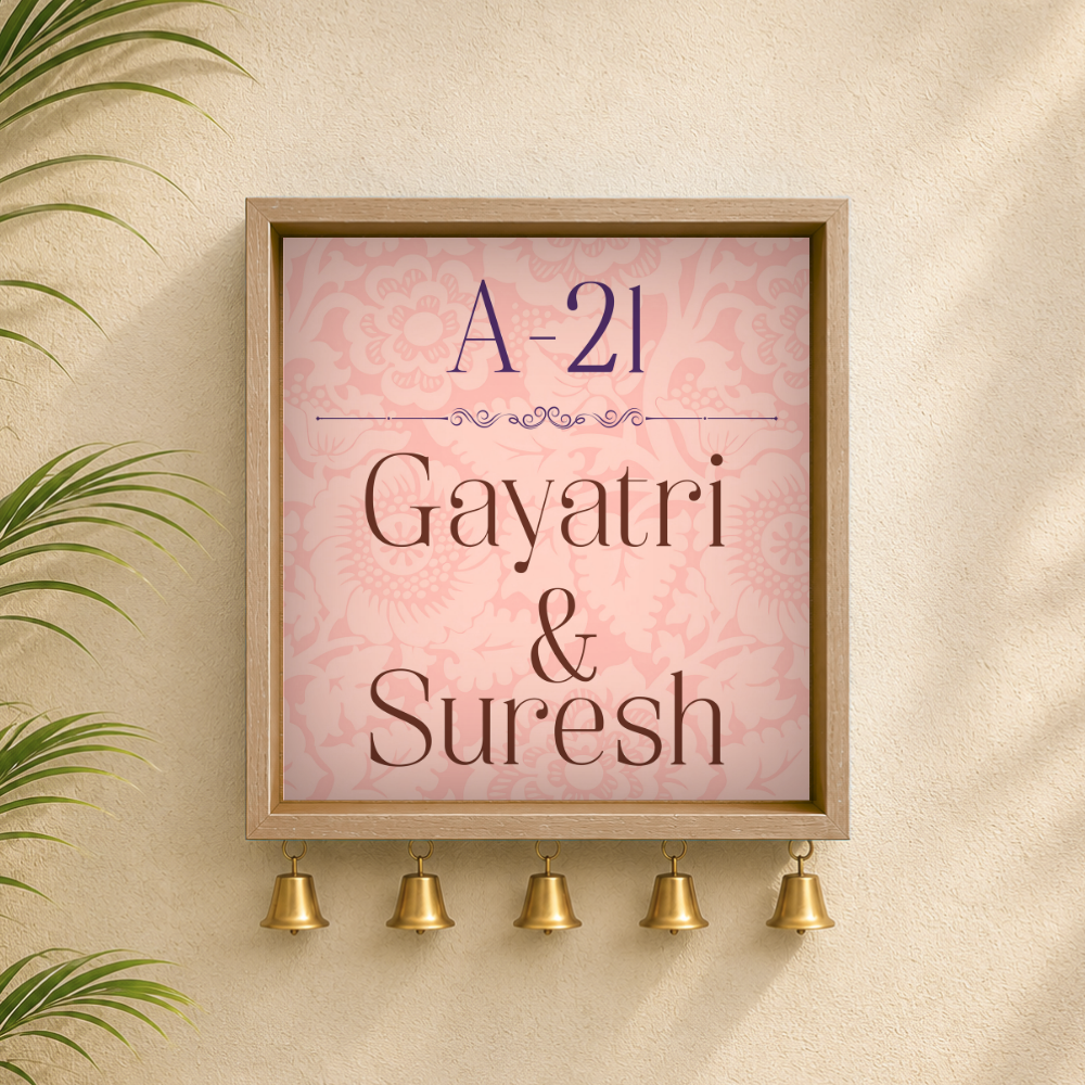Craftpur Wooden Customized Name Plate