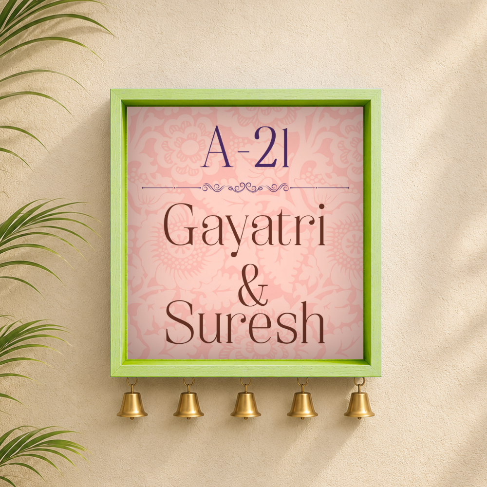 Craftpur Wooden Customized Name Plate