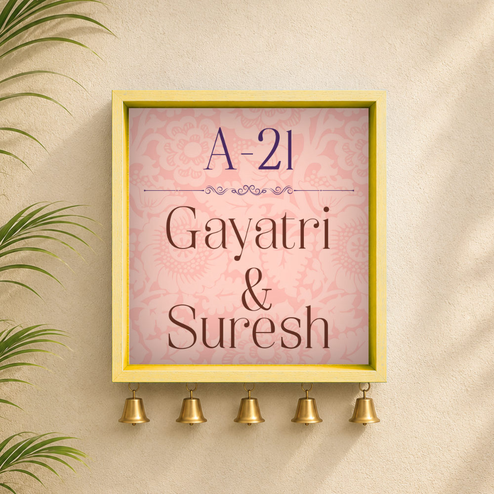 Craftpur Wooden Customized Name Plate