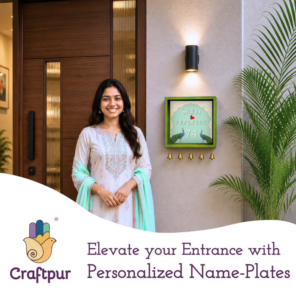Craftpur Wooden Customized Name Plate