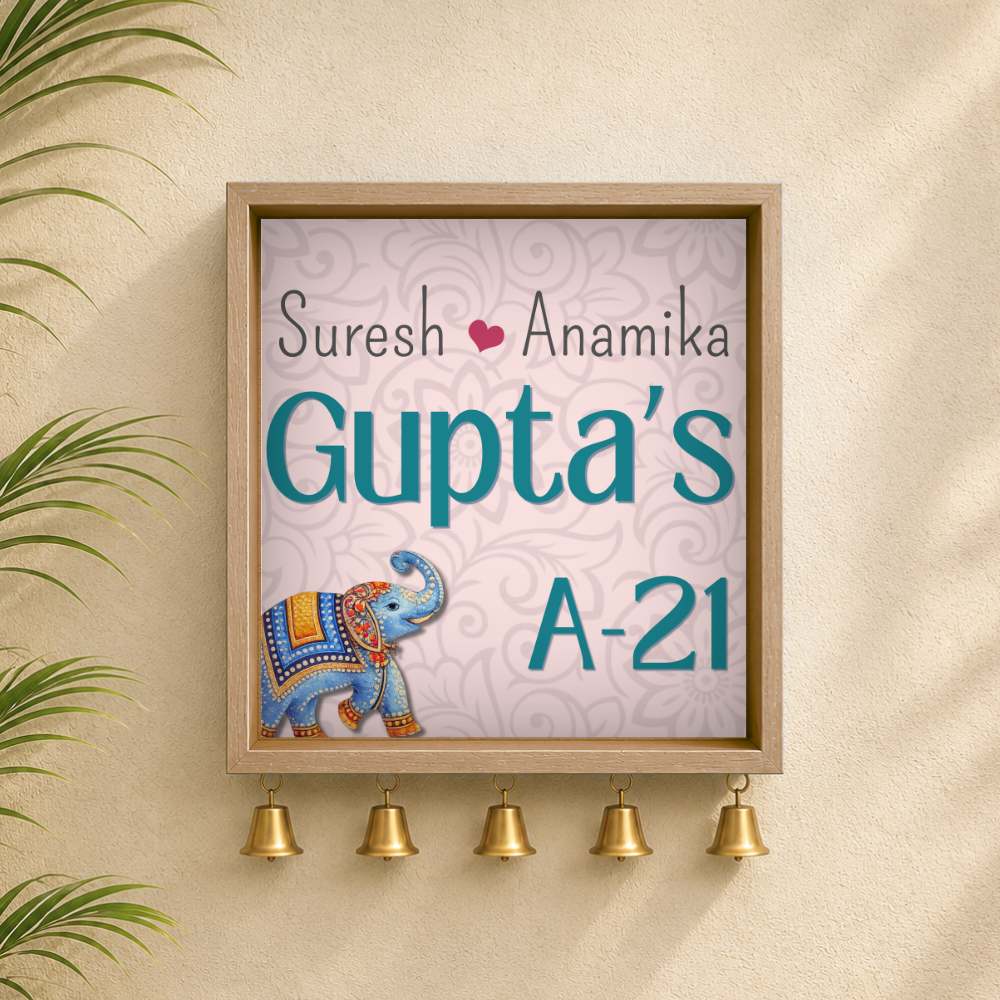 Craftpur Customized Wooden Name Plate