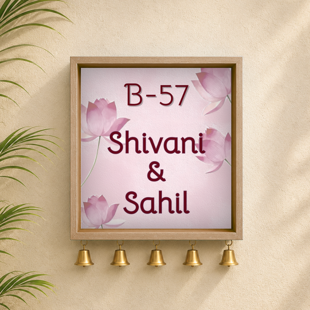 Craftpur Customized Wooden Name Plate