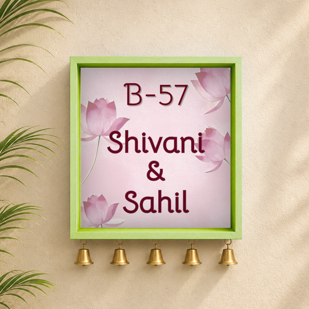 Craftpur Customized Wooden Name Plate
