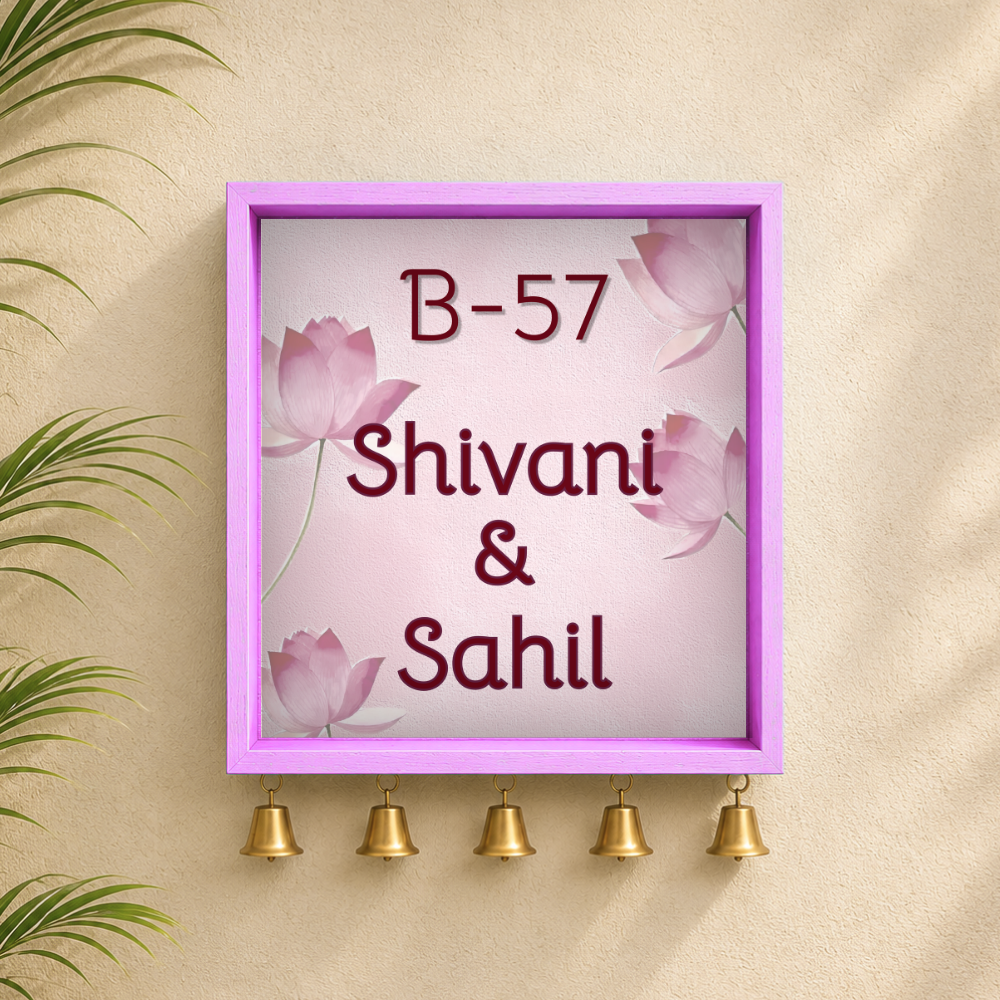 Craftpur Customized Wooden Name Plate