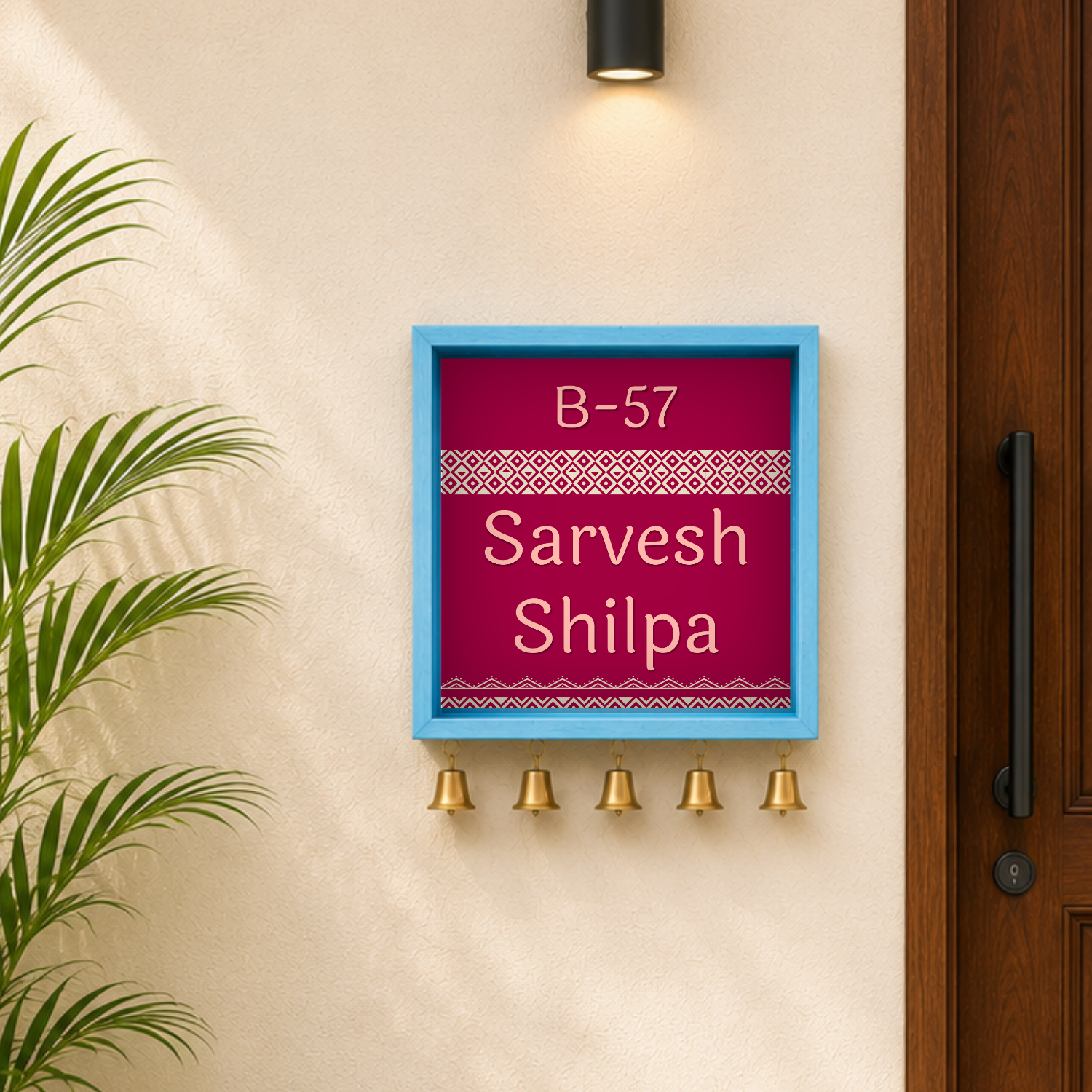 Craftpur Customized Wooden Name Plate
