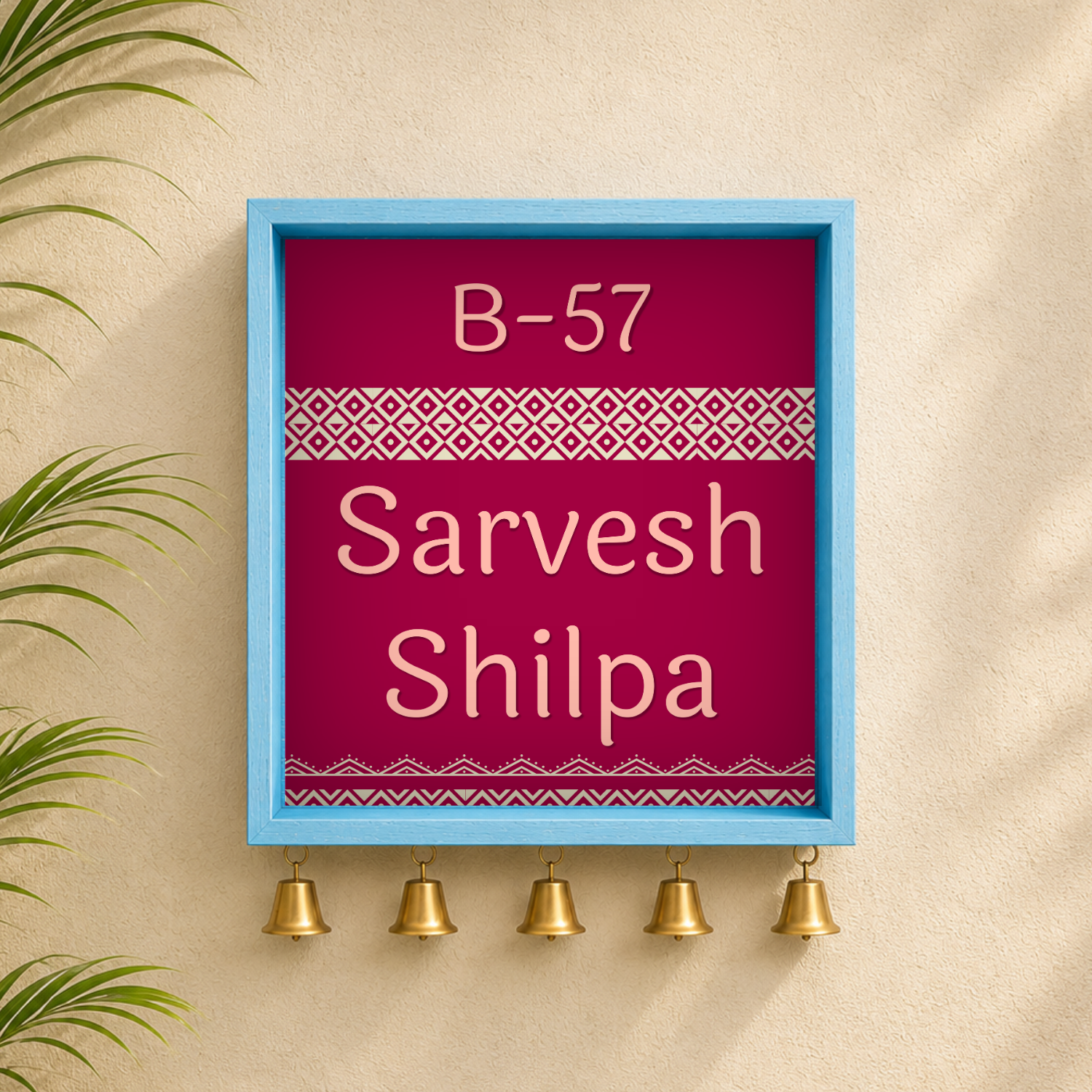 Craftpur Customized Wooden Name Plate