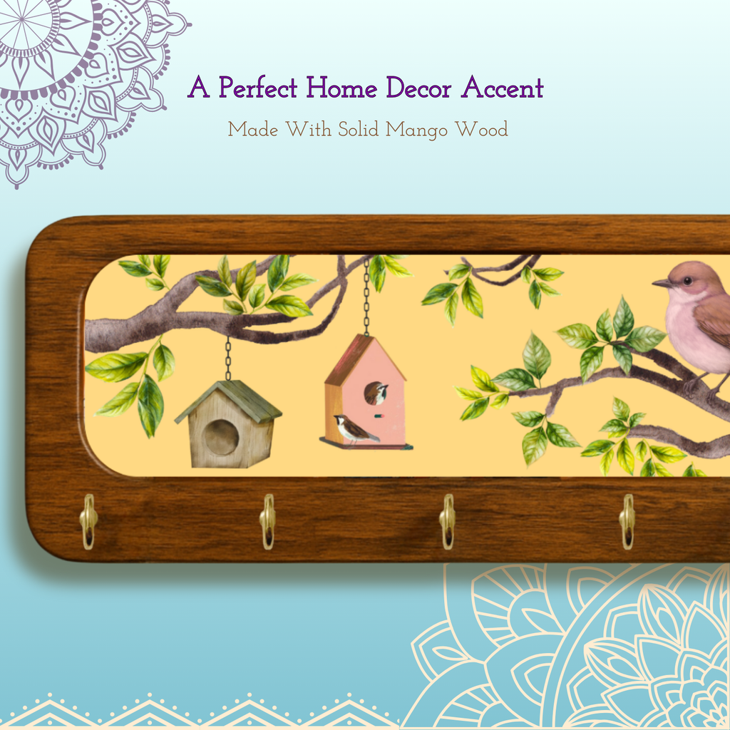 Bird Wooden Keyholder