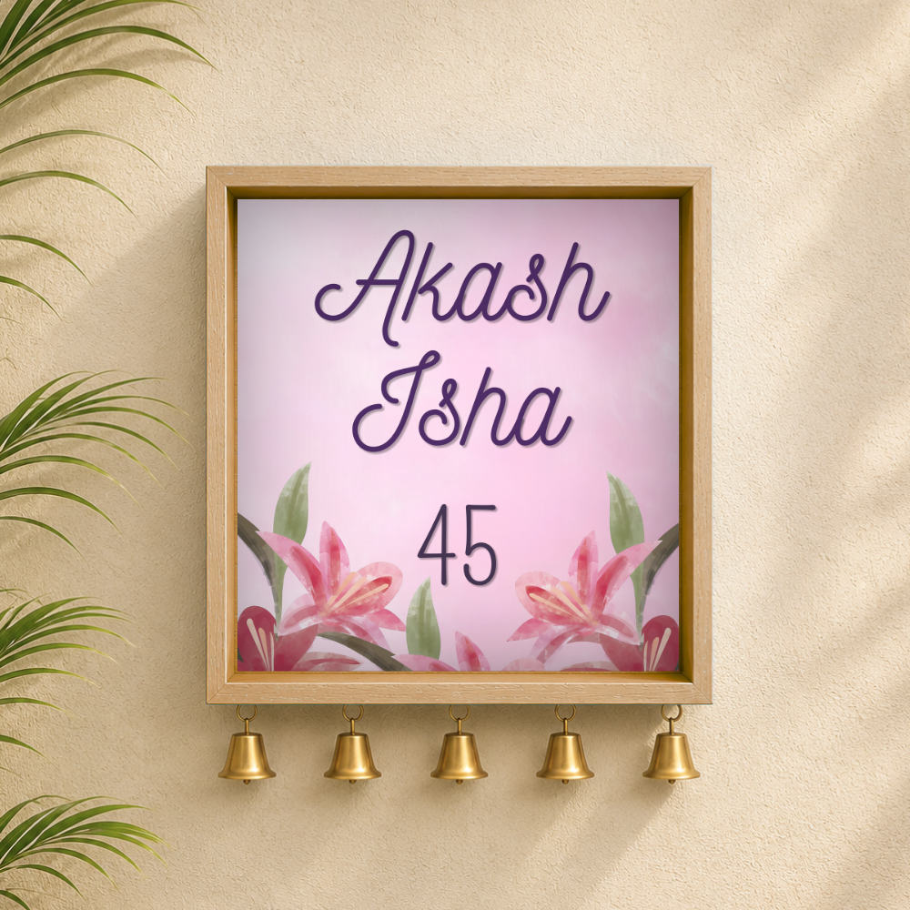Craftpur Customized Wooden Name Plate