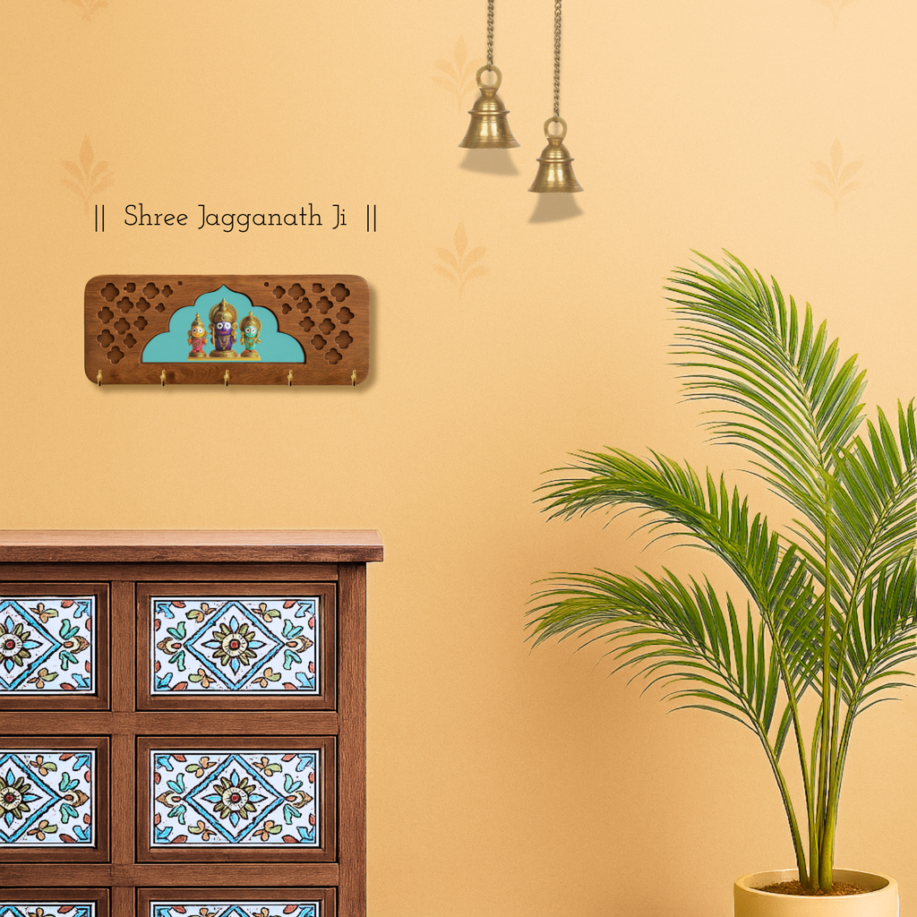 Solid Wood Jharokha Jagannath Ji keyholder