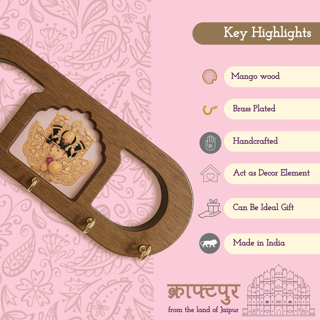 Sawariya Seth Ji Wooden Keyholder